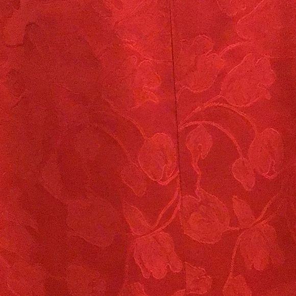 Vintage 1950’s Red Brocade Party Dress - Picture 4 of 16